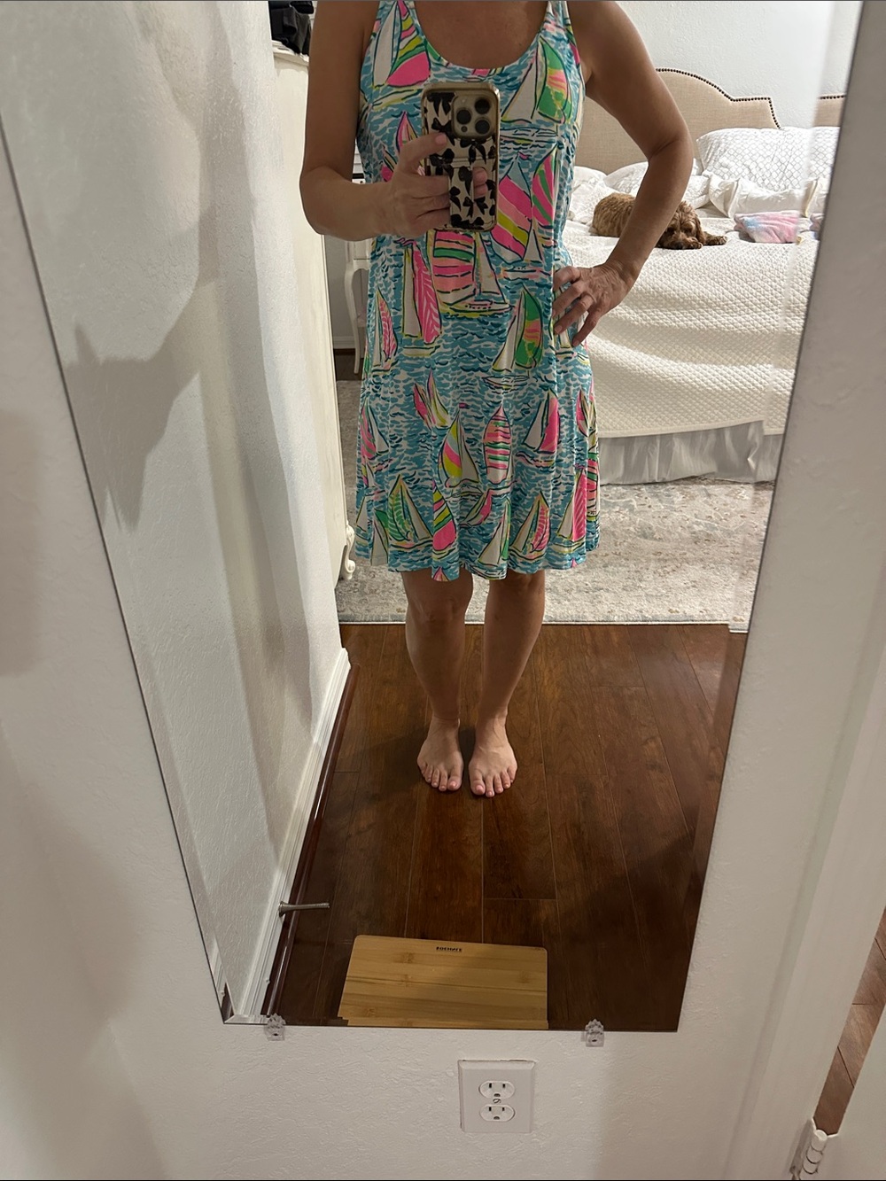Lilly Pulitzer Pink and Blue Halter Sundress